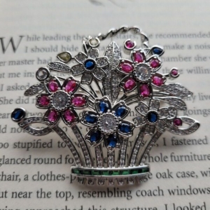 Queen Elizabeth Flower Basket Brooch: Ebay