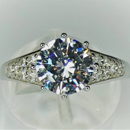 Replica of Queen Elizabeth II Sterling Silver Engagement Ring Handmade in England: Ebay