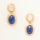 Carousel Jewels: Stella earrings with lapis and moonstone Carousel Jewels: Stella earrings with lapis and moonstone