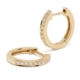 Kiki McDonough: Yellow Gold and Diamond Kiki Classic Hoop