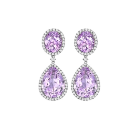 Kiki McDonough: Signatures Pear and Oval Lavendar Amethyst Kiki McDonough: Signatures Pear and Oval Lavendar Amethyst