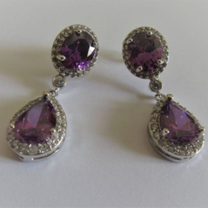 Kiki McDonough: Signatures Pear and Oval Lavendar Amethyst