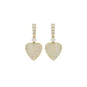 Kiki McDonough: Lauren Pave Diamond Leaf Drop Earrings