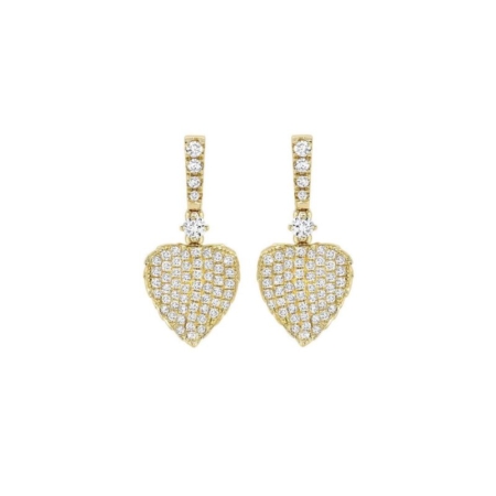 Kiki McDonough: Lauren Pave Diamond Leaf Drop Earrings Kiki McDonough: Lauren Pave Diamond Leaf Drop Earrings