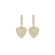 Kiki McDonough: Lauren Pave Diamond Leaf Drop Earrings