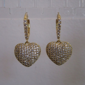 Kiki McDonough: Lauren Pave Diamond Leaf Drop Earrings