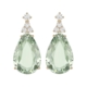 Kiki McDonough: Kiki Candy Mini Green Amethyst & Diamond Earrings