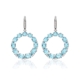 Kiki McDonough: Lola Blue Topaz and Diamond Hoops