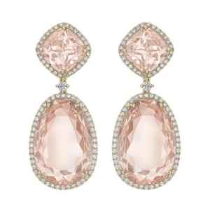 Kiki McDonough: Morganite Double Drop Earrings
