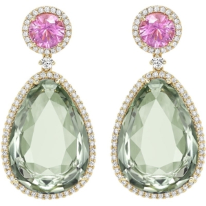 Kiki McDonough: Candy Pink Tourmaline & Green Amethyst
