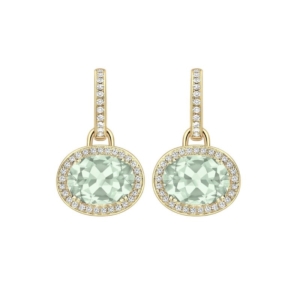 Kiki McDonough: Kiki Green Amethyst Oval Drop