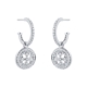 Mappin & Webb: Empress 18ct White Gold Sleeper Earrings