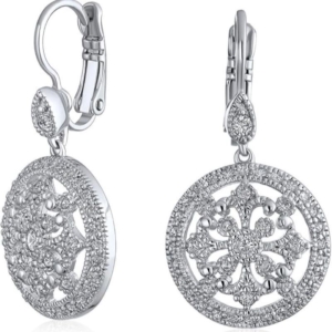Mappin & Webb: Empress 18ct White Gold Sleeper Earrings