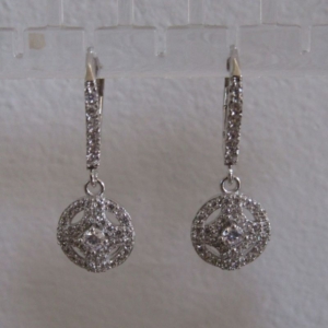 Mappin & Webb: Empress 18ct White Gold Sleeper Earrings