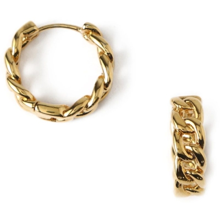 Orelia: Chain Huggie Hoop Earrings Orelia: Chain Huggie Hoop Earrings