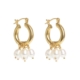 Freya Rose: Gold Mini Hoops with Detachable Pearls