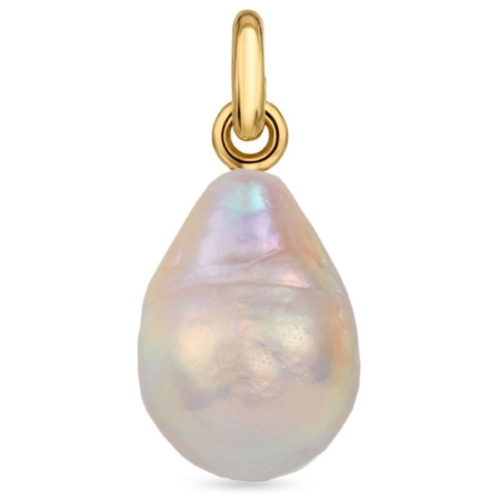 Monica Vinader: Nura Pearl Necklace Pendant Monica Vinader: Nura Pearl Necklace Pendant