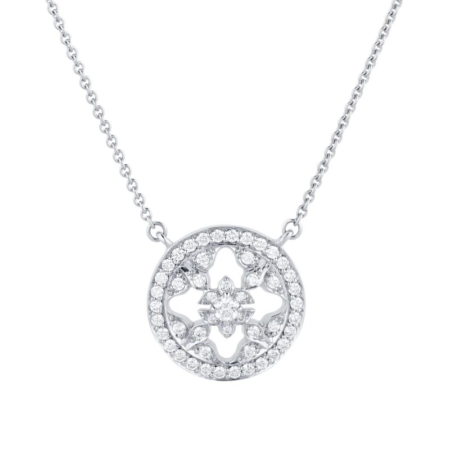 Mapplin & Webb: Empress 18c White Gold 0.40cttw Diamond Pendant Mapplin & Webb: Empress 18c White Gold 0.40cttw Diamond Pendant