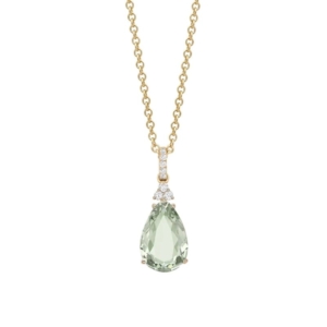 Kiki McDonough: Kiki “Candy” mini green amethyst and diamond pendant