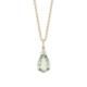 Kiki McDonough: Kiki “Candy” mini green amethyst and diamond pendant