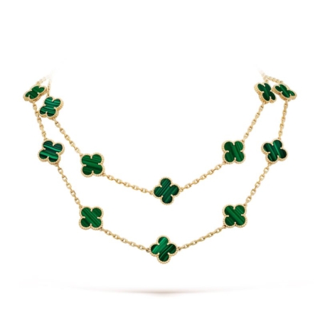 Inspired by Van Cleef & Arpels: Magic Alahambra Green Malachite