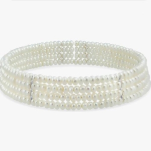4 Strand Pearl Choker: Amazon