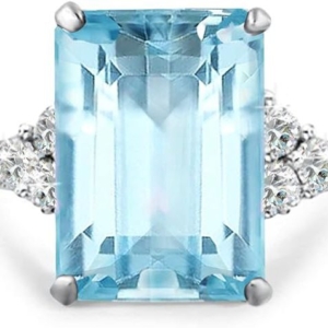 Aquamarine Ring: Ebay