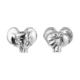 Patrick Mavros: ZoZo Elephant Heart Earrings in Silver