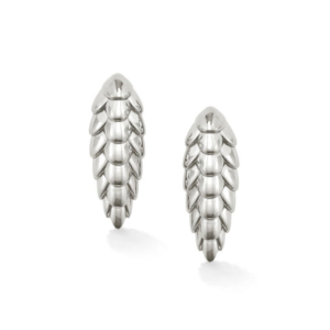 Patrick Mavros: Pangolin Earrings in Silver