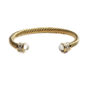 Halcyon Day: Salamander Torque Bangle Diamond