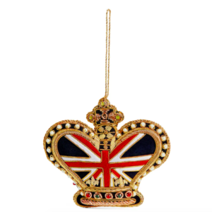 Tinker Tailor Beaded Crown Tree Decoration