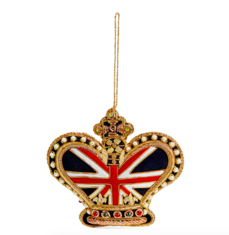 Tinker Tailor Beaded Crown Tree Decoration