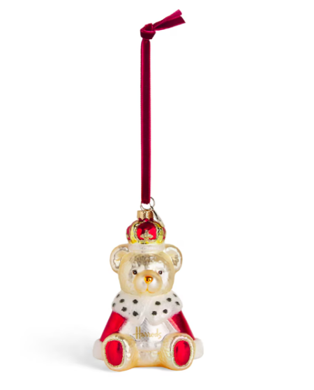 Glass Royal Bear Tree Decoration
